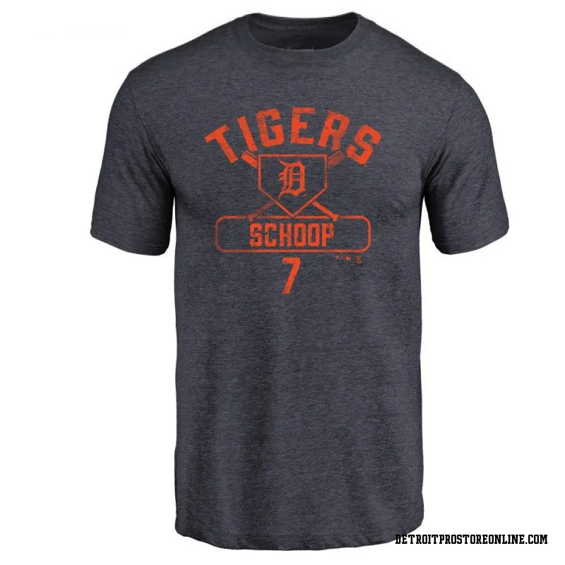 Spencer Torkelson Detroit Tigers Men's Navy Backer Long Sleeve T-Shirt 